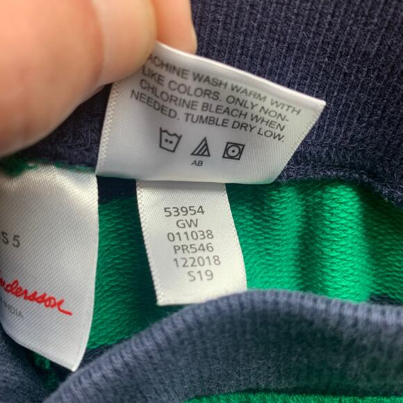 Hanna Andersson green and blue striped shorts - Picture 7 of 7